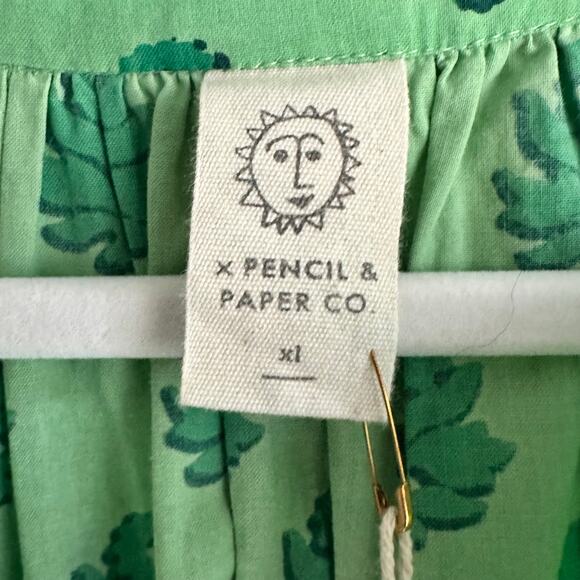 The Printfresh x Paper & Pencil Co. Zinnia Tiered Popover Maxi Dress NWT - Picture 9 of 10